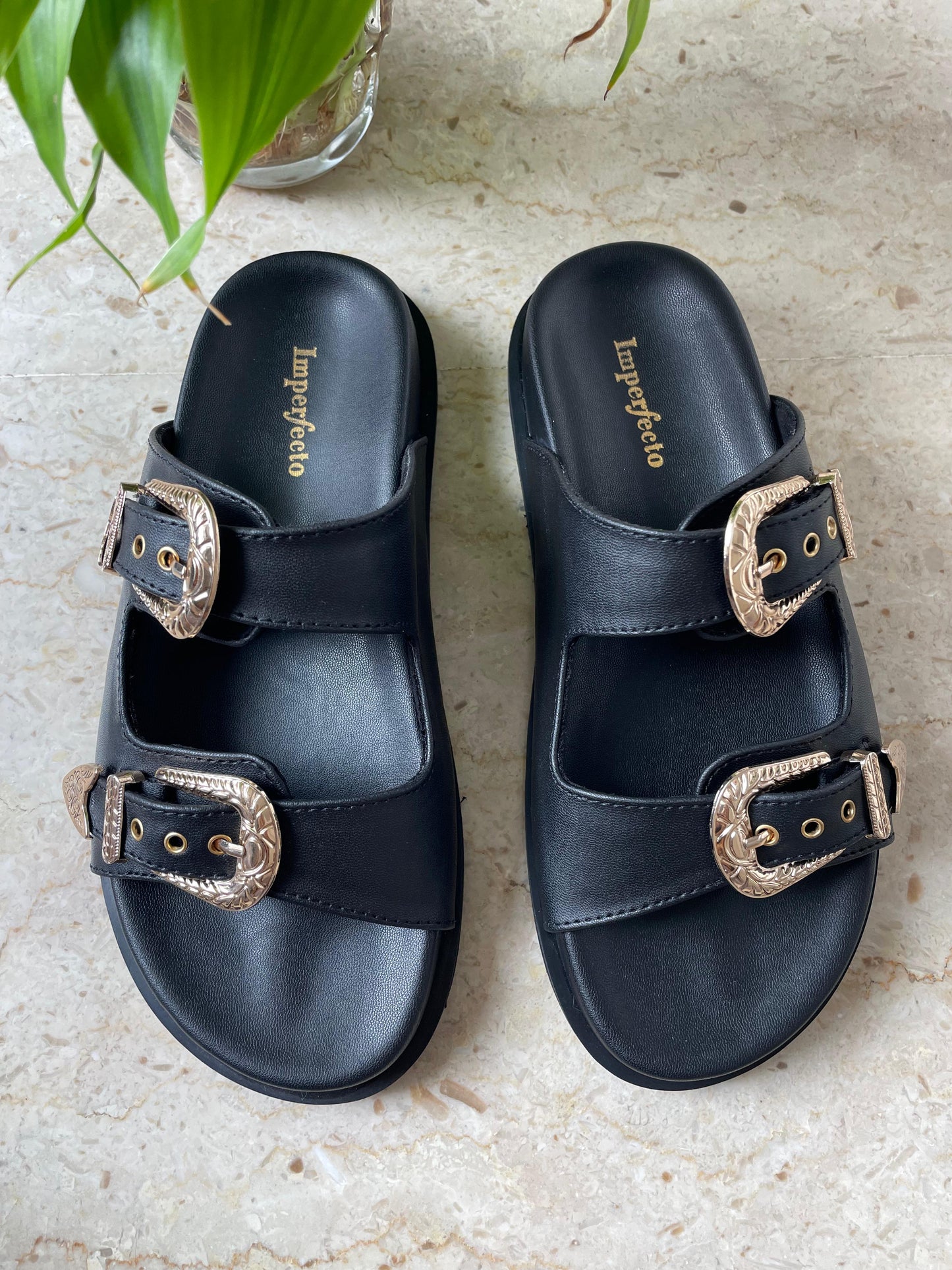 Taylor Swift Sandals - Gold Buckle