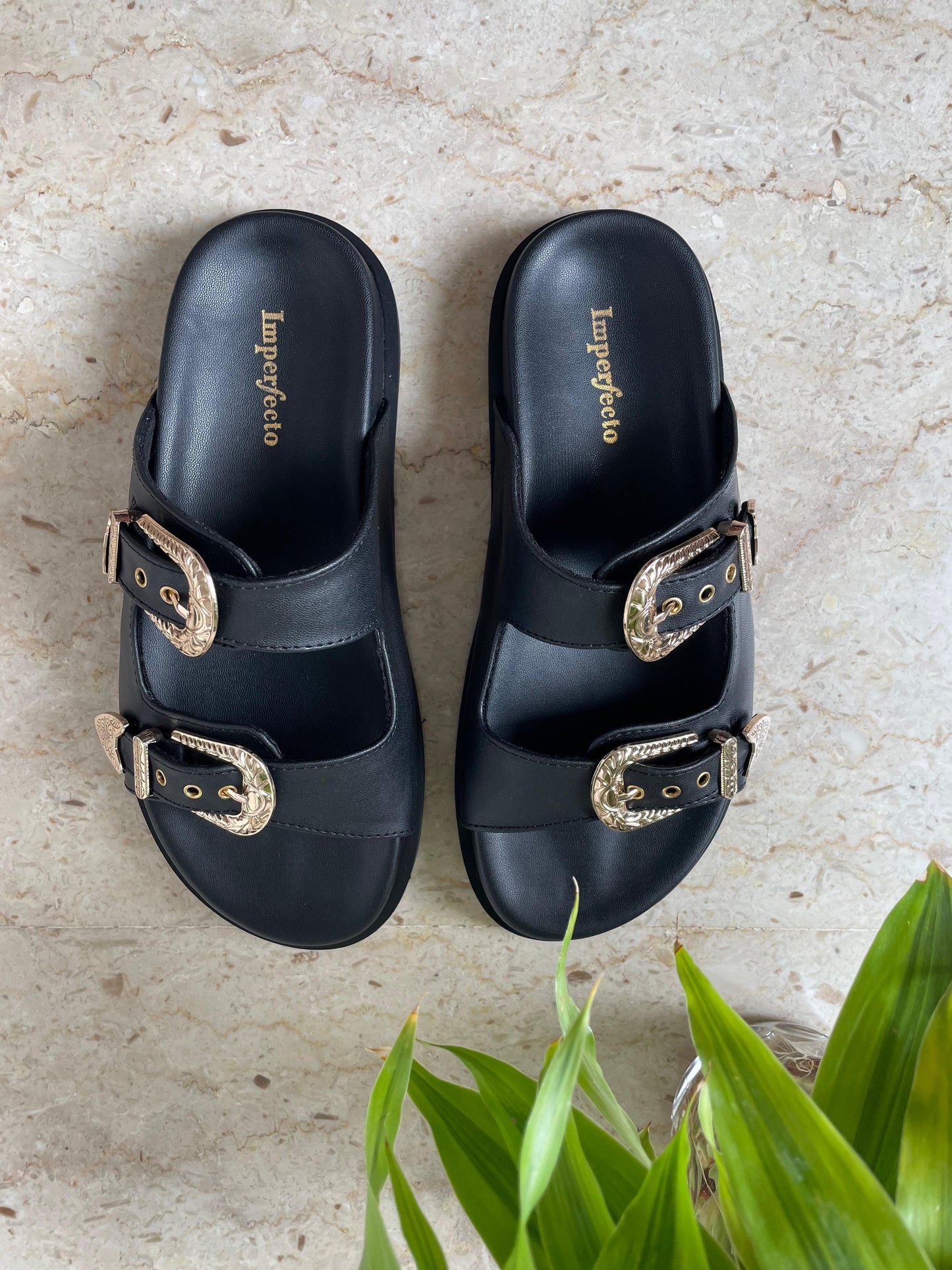 Taylor Swift Sandals - Gold Buckle