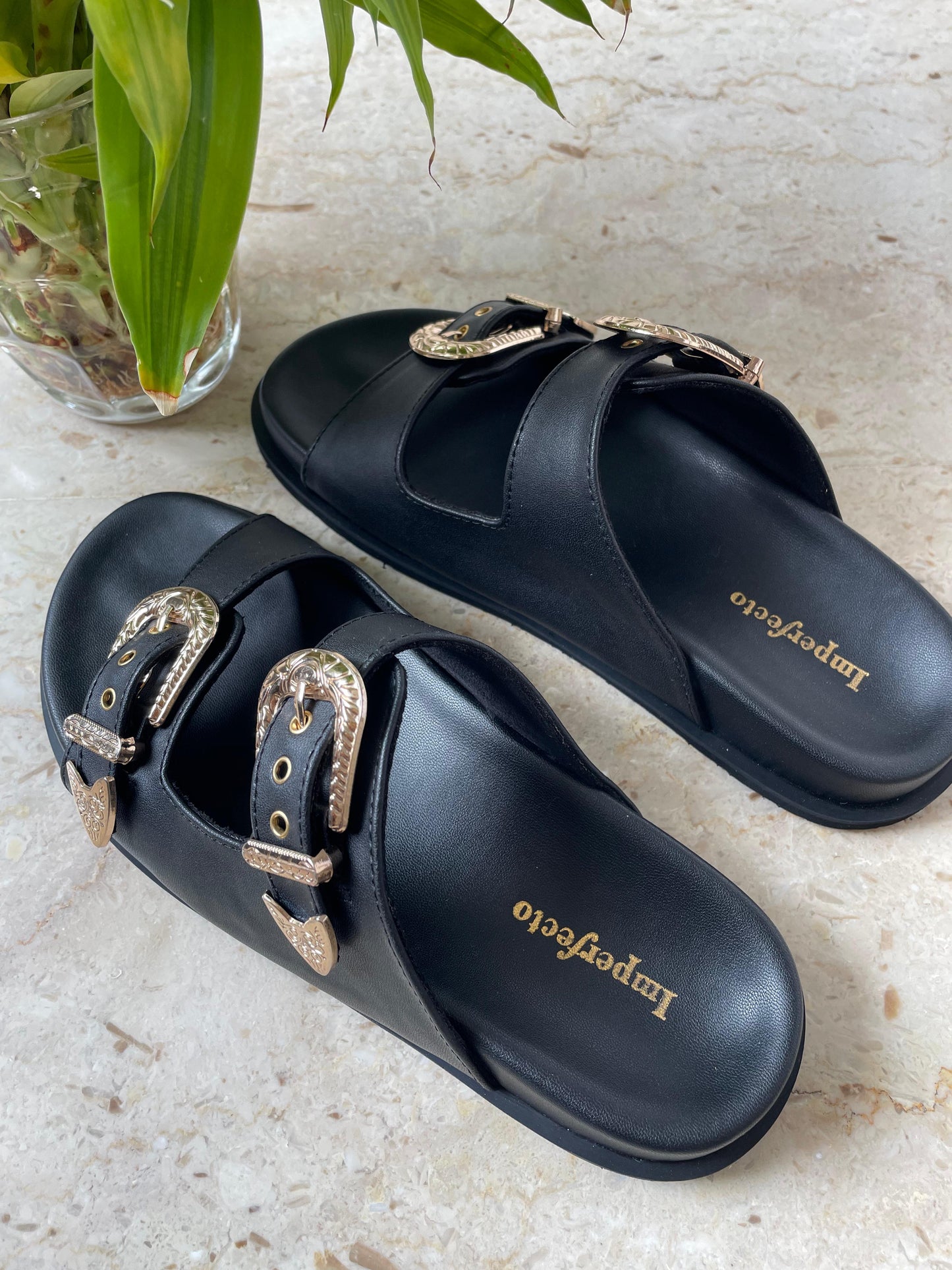 Taylor Swift Sandals - Gold Buckle