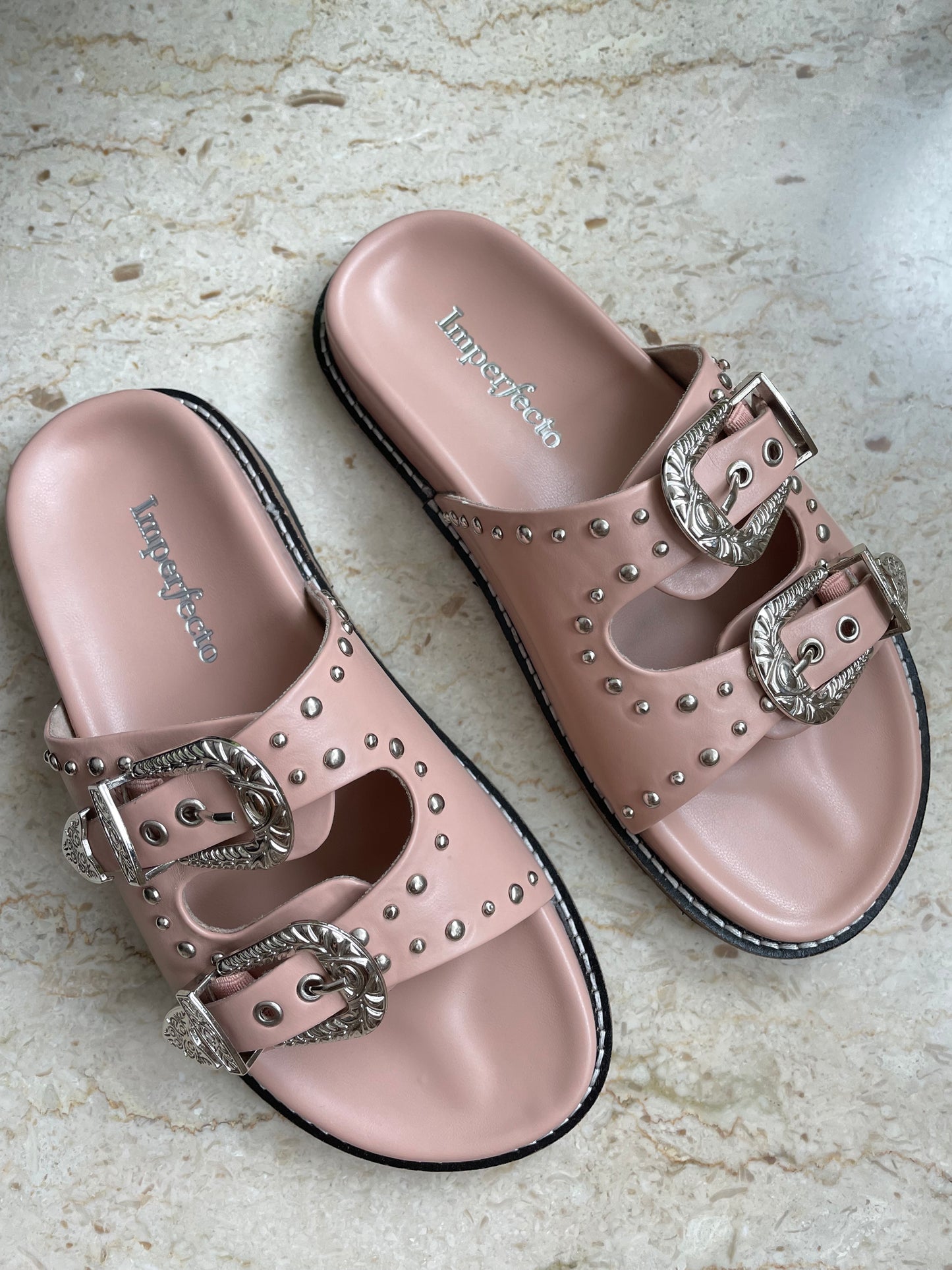 Taylor Swift Slider Sandals - Blush-Imperfecto USA