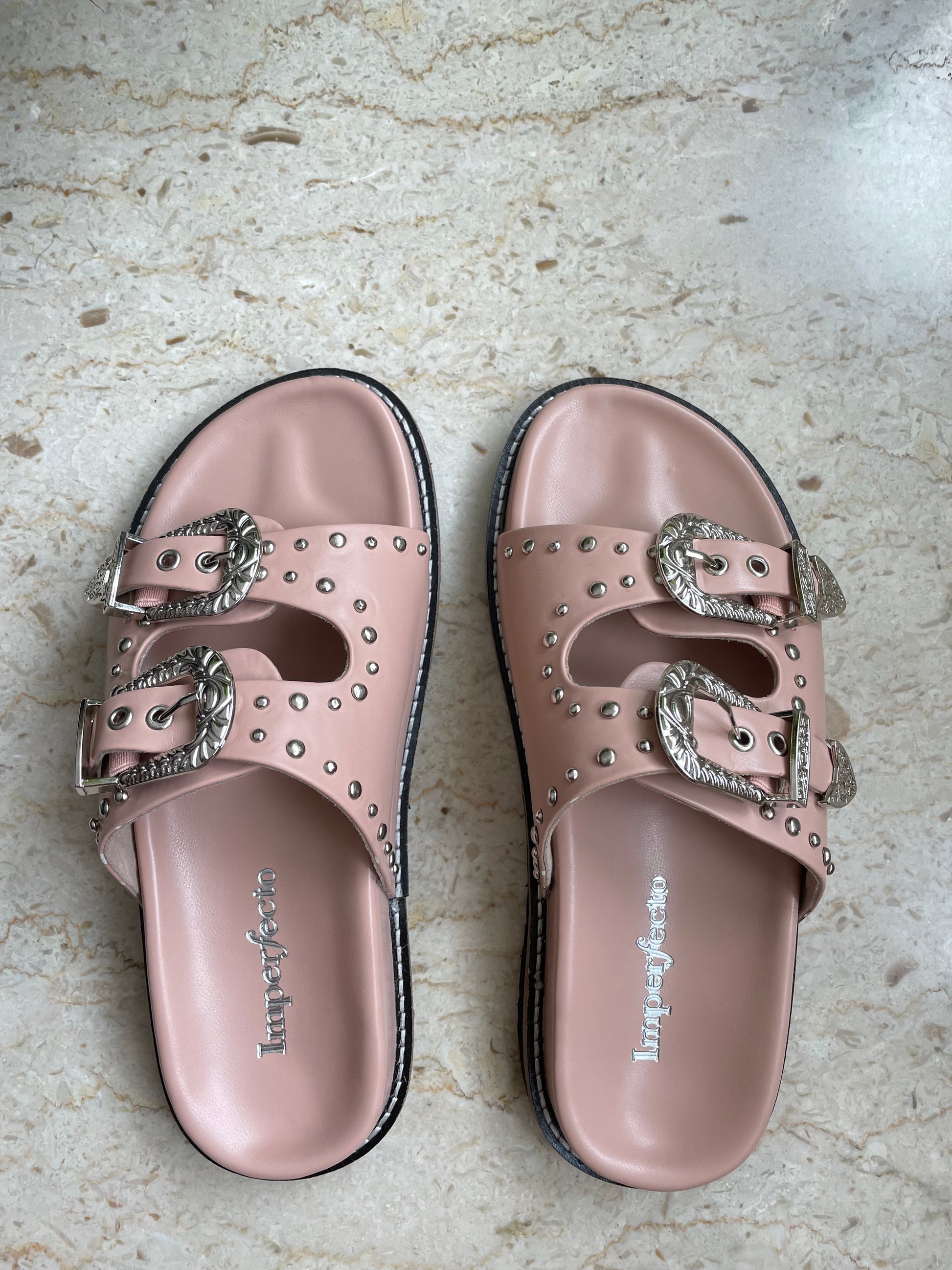 Taylor Swift Slider Sandals - Blush-Imperfecto USA