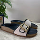 Jeniffer Canvas Buckle Sliders(Made to Order)-Imperfecto USA