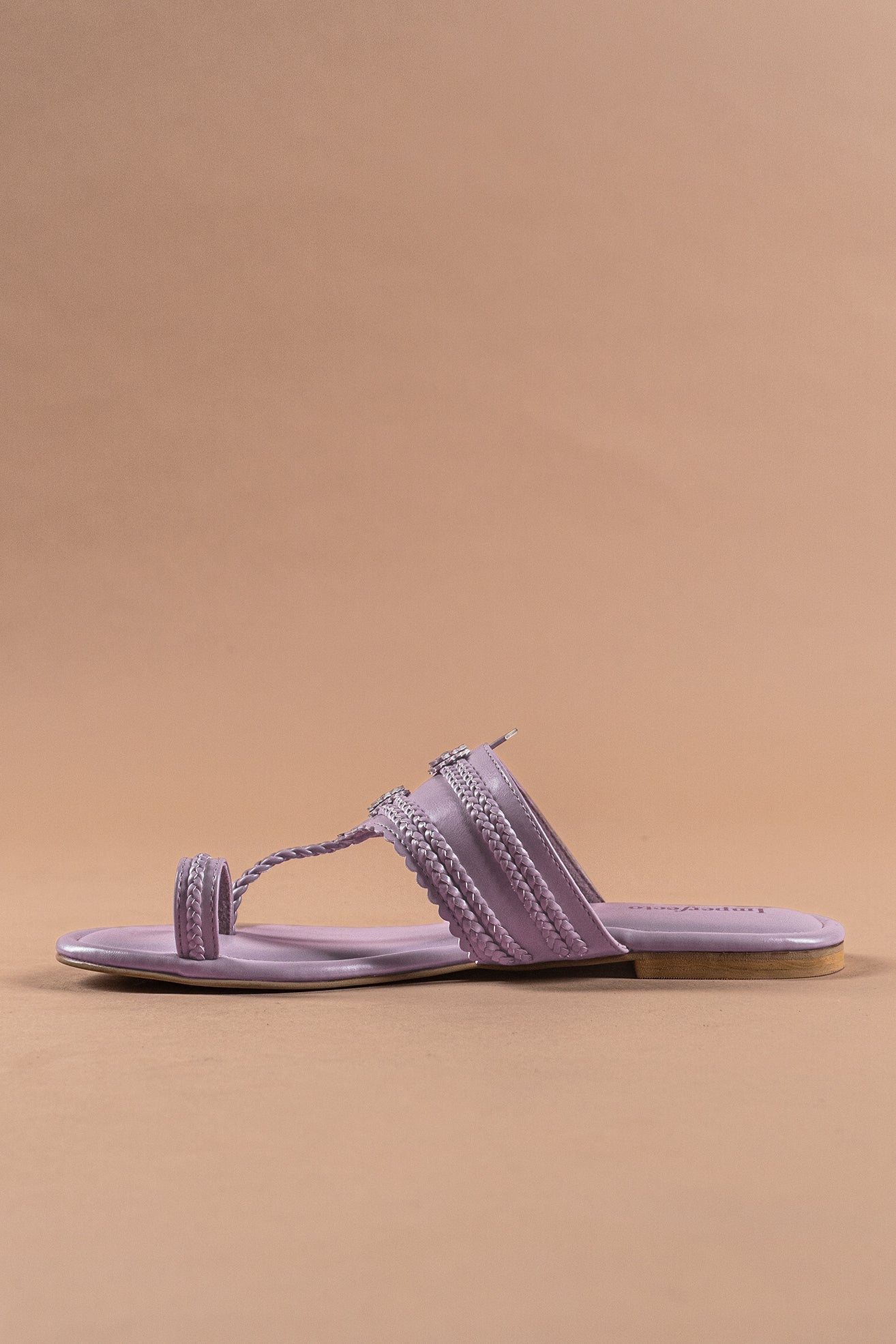 Lilac Kolhapuri Flats-Imperfecto USA