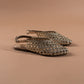 Gold Woven Sandals-Imperfecto USA