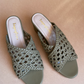 Olive Woven Heels-Imperfecto USA