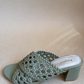 Olive Woven Heels-Imperfecto USA