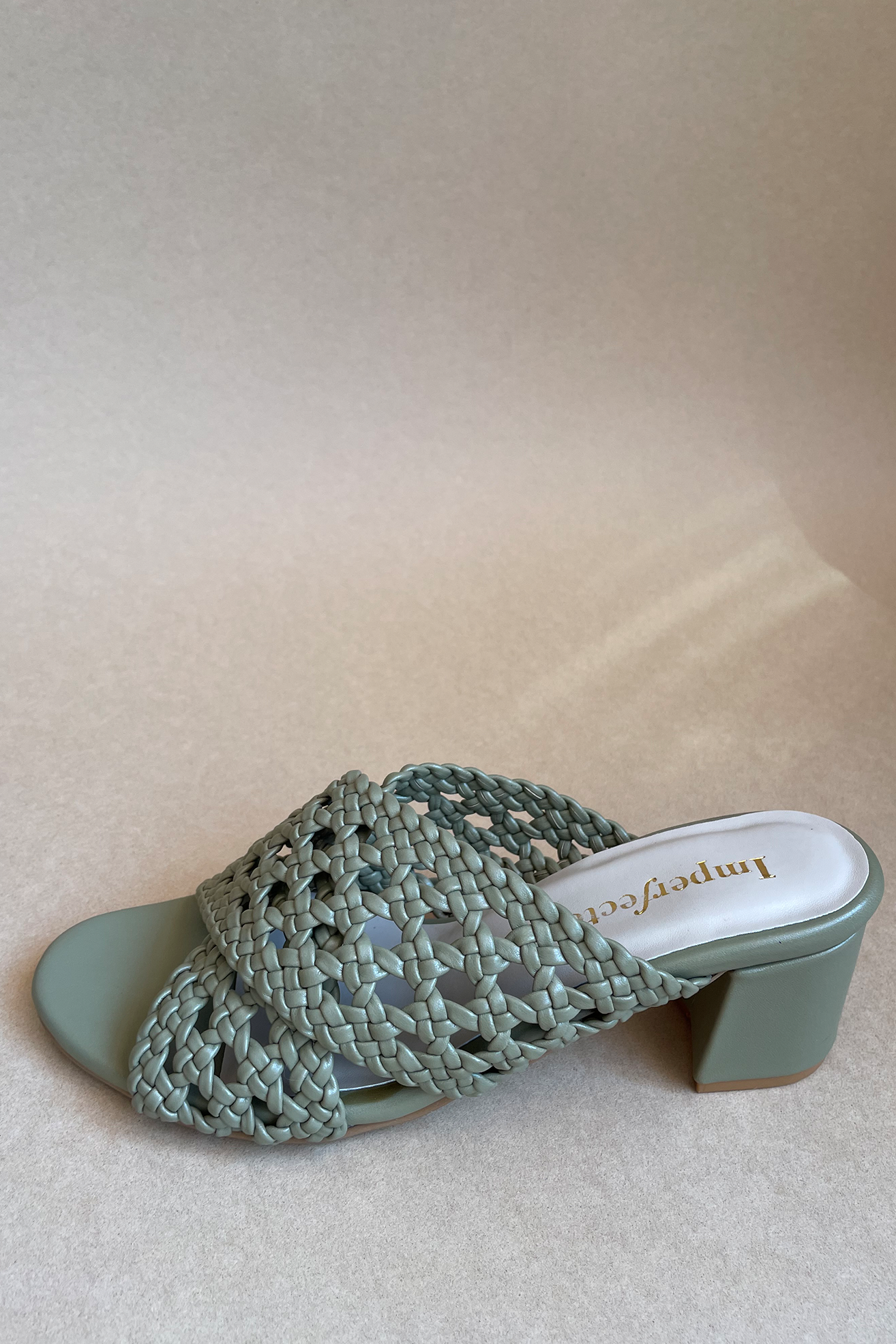 Olive Woven Heels-Imperfecto USA