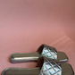 Metallic Quilted Sandals-Imperfecto USA