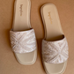 Ivory Dust Embroidery Sandals-Imperfecto USA