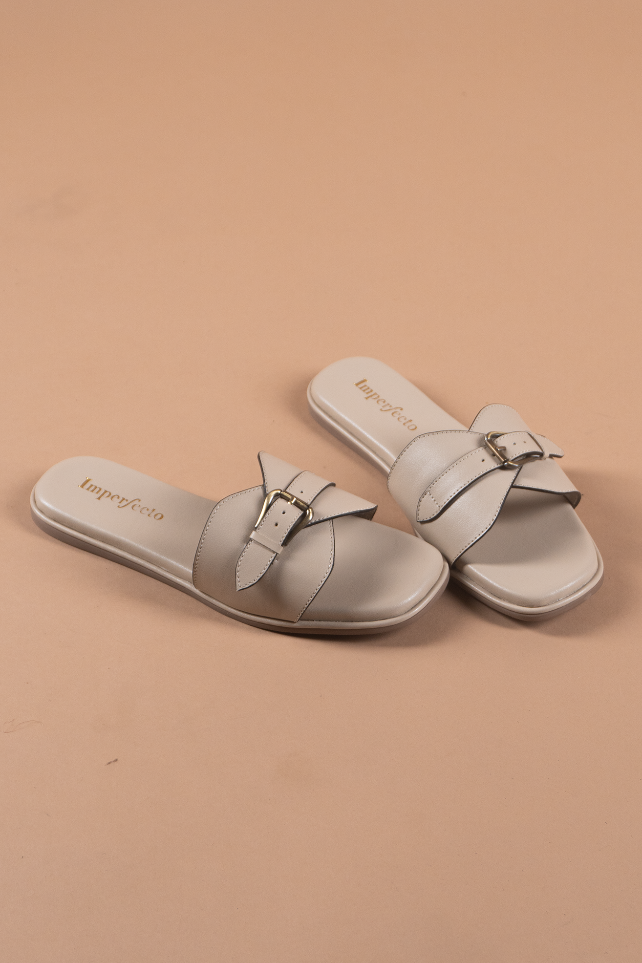 Ivory Chic Buckle Sandals-Imperfecto USA