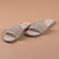 Ivory Woven Sandals-Imperfecto USA