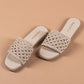 Ivory Woven Sandals-Imperfecto USA