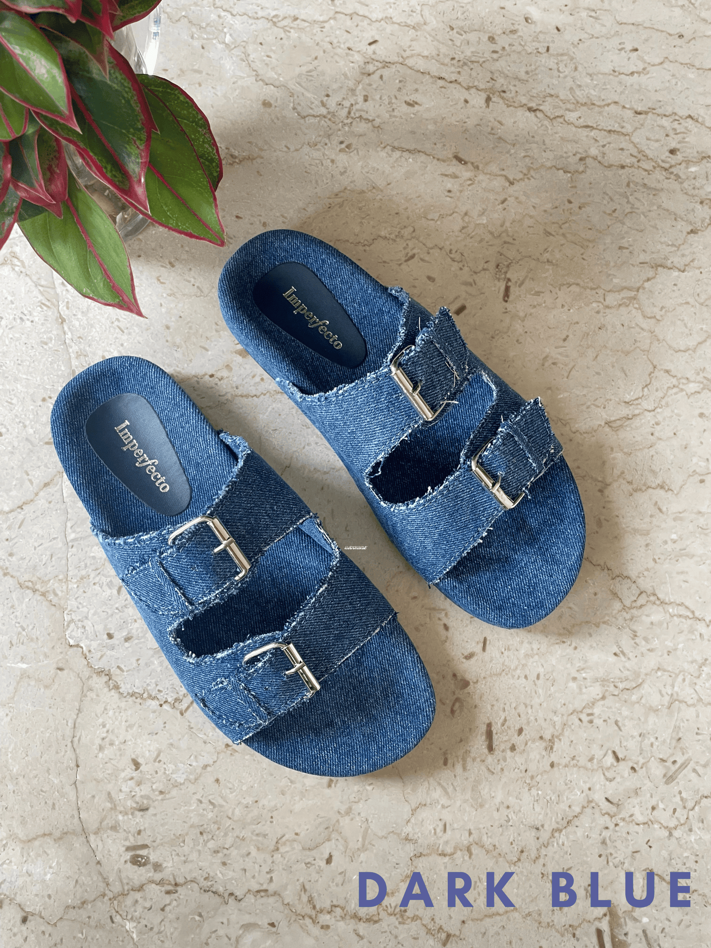 Sara Denim Sandals-Imperfecto USA