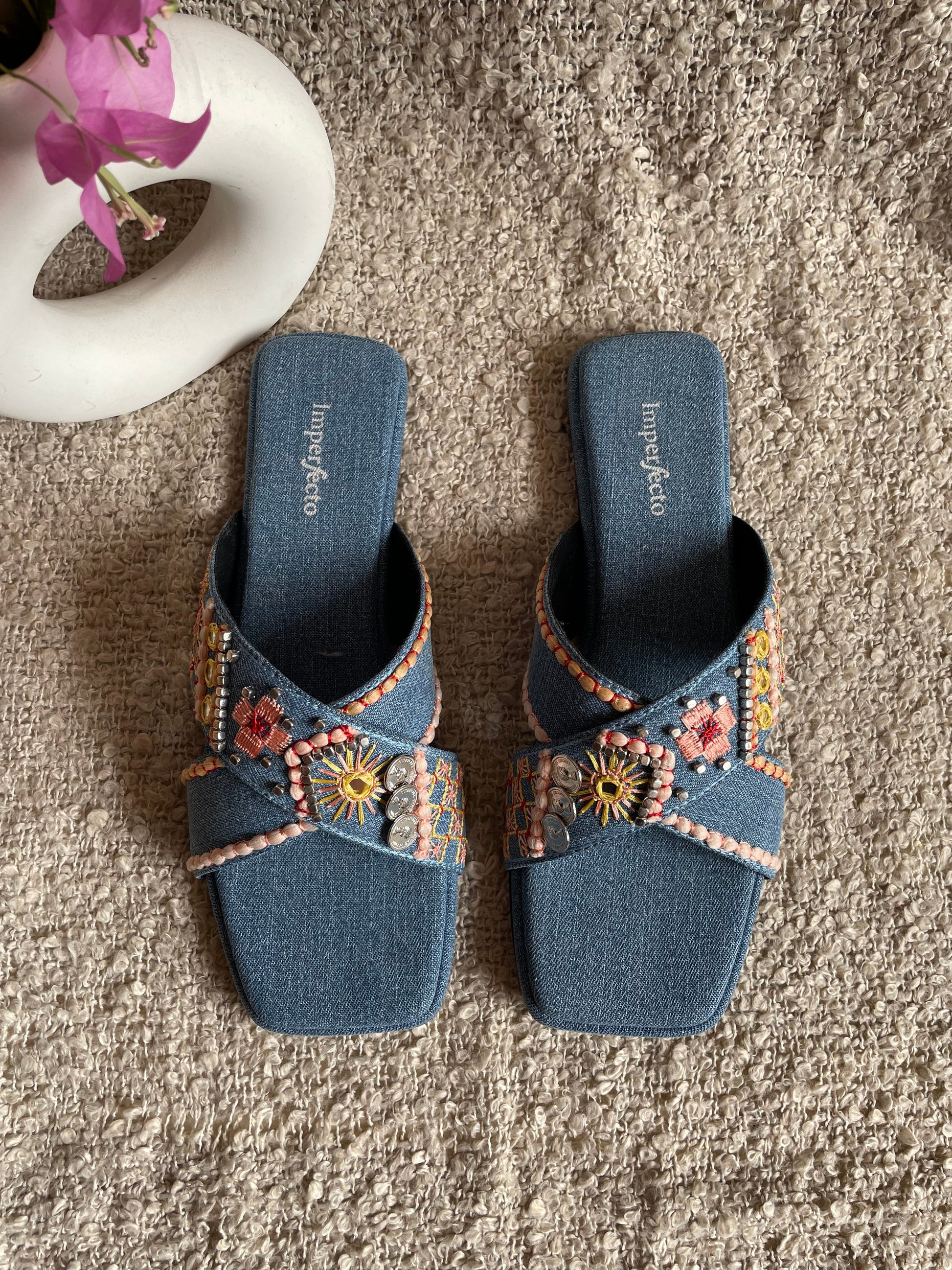 Denim Dream Sandals-Imperfecto USA