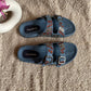 Denim Boho Embroidery Slides-Imperfecto USA