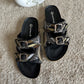 Embroidery Alia Slides - Black-Imperfecto USA