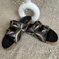 Embroidery Alia Slides - Black-Imperfecto USA