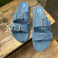 Sara Denim Sandals-Imperfecto USA