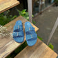 Sara Denim Sandals-Imperfecto USA