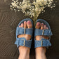 Sara Denim Sandals-Imperfecto USA