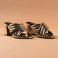 Criss Cross Gold Heels-Imperfecto USA