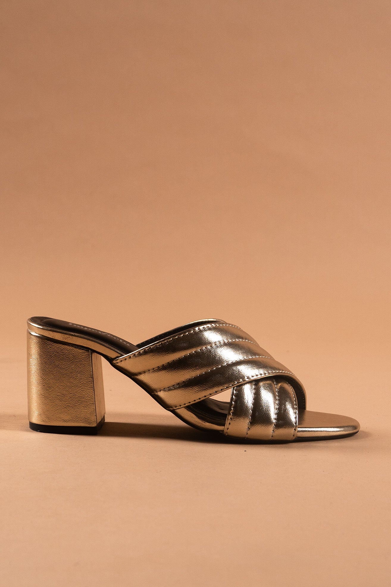 Criss Cross Gold Heels-Imperfecto USA