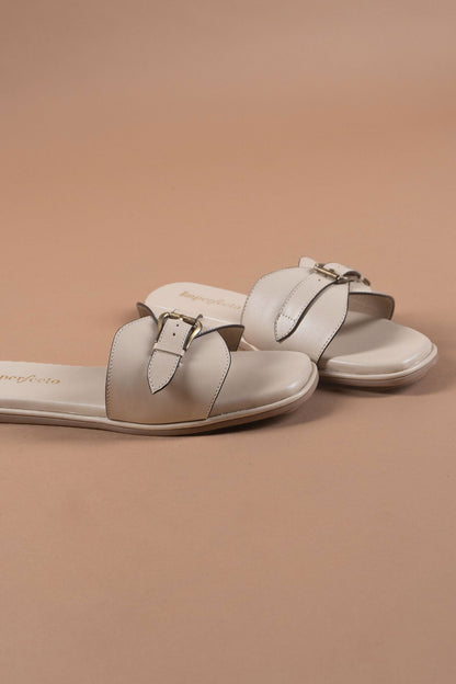 Ivory Chic Buckle Sandals-Imperfecto USA