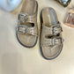 Taylor Swift Slider Sandals - Now in Taupe-Imperfecto USA