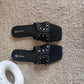 All New Denim Sliders - Black-Imperfecto USA