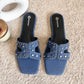 All New Denim Sliders - Blue-Imperfecto USA