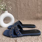 All New Denim Sliders - Blue-Imperfecto USA