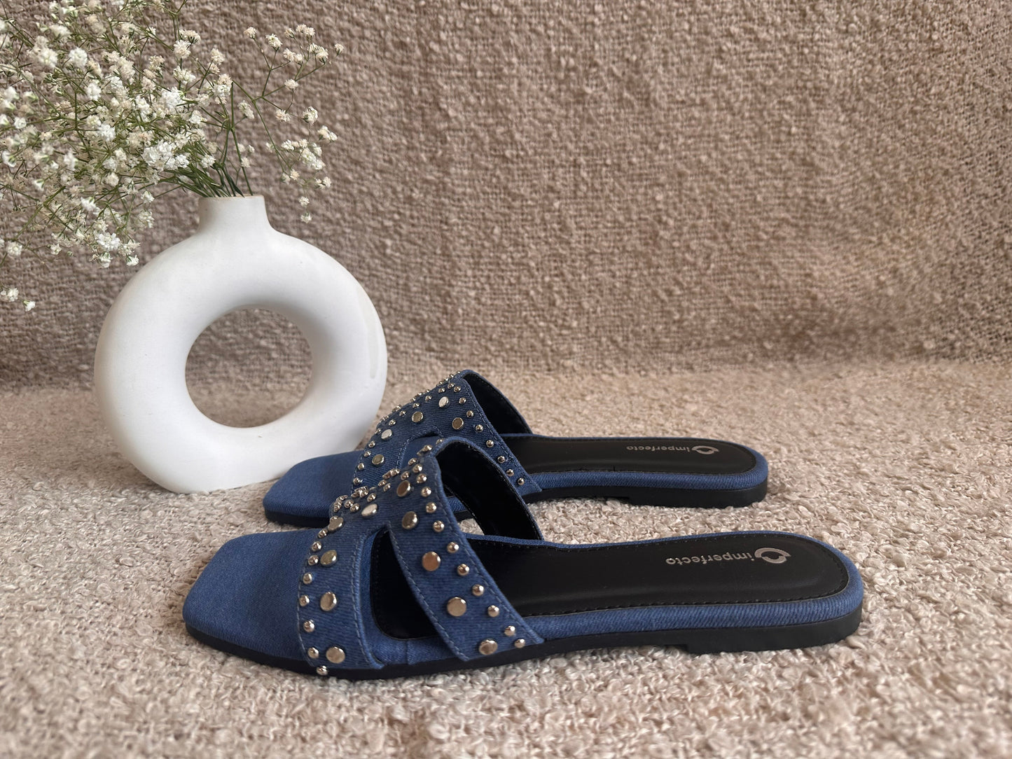 All New Denim Sliders - Blue-Imperfecto USA