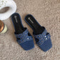 All New Denim Sliders - Blue-Imperfecto USA